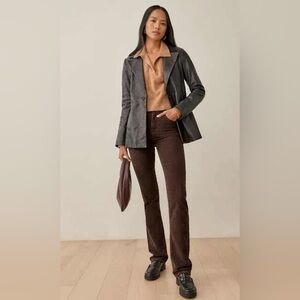 Reformation Brown Boot Cut Pants